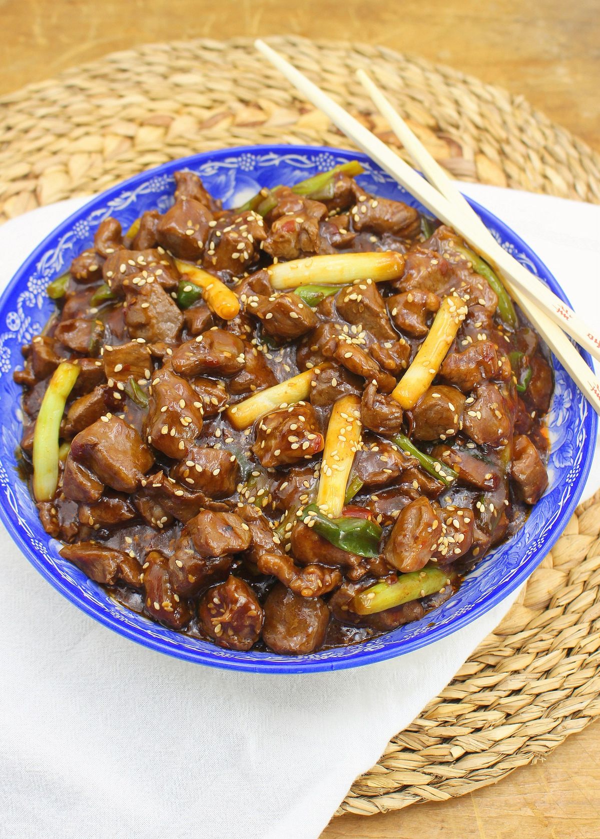 Mongolian Shallot Lamb